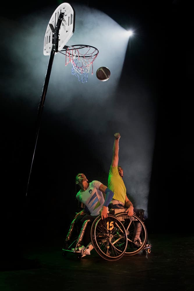 Dynamic Wheelchair Basketball by Jure Kravanja — canvas wall art