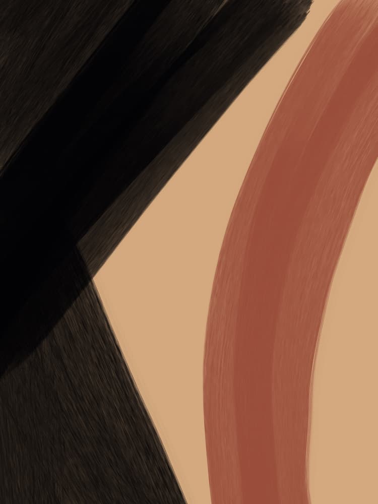Earthy Abstract Curves by Studio Palette — canvas wall art