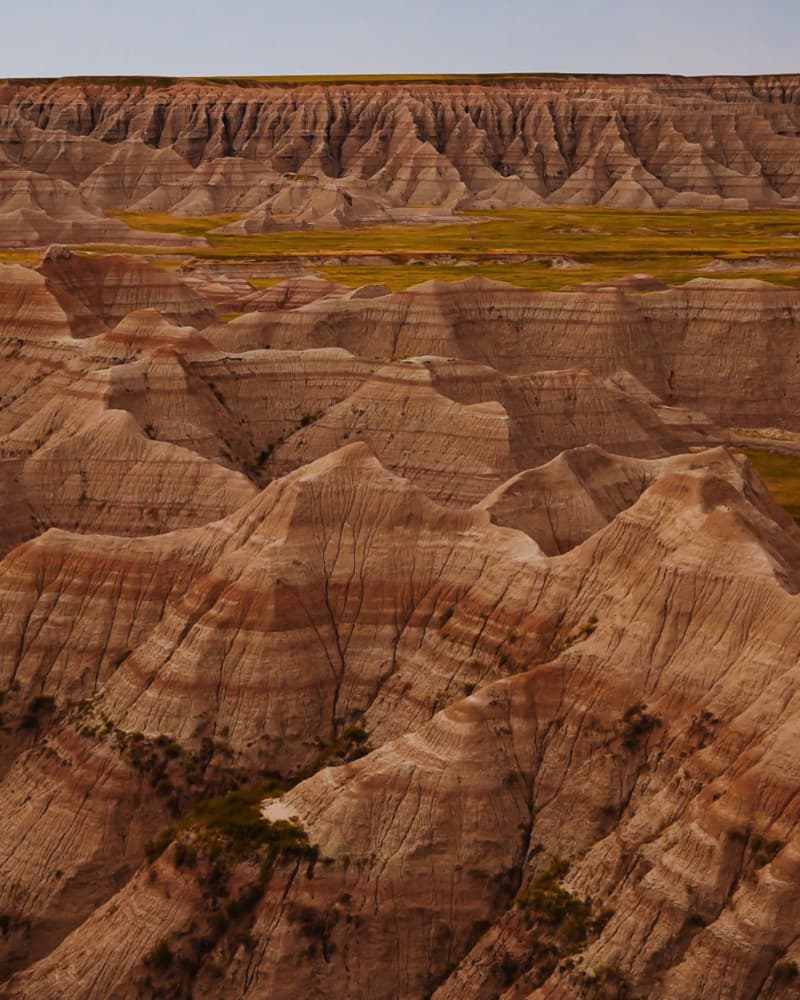 Badlands Layered Landscape by Del Mundo Imagery — canvas wall art