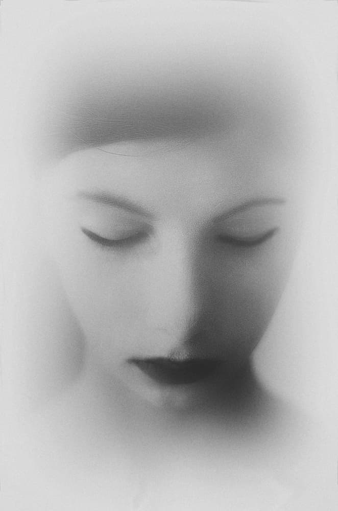 Pensive Female Portrait by Desislava Ignatova — canvas wall art