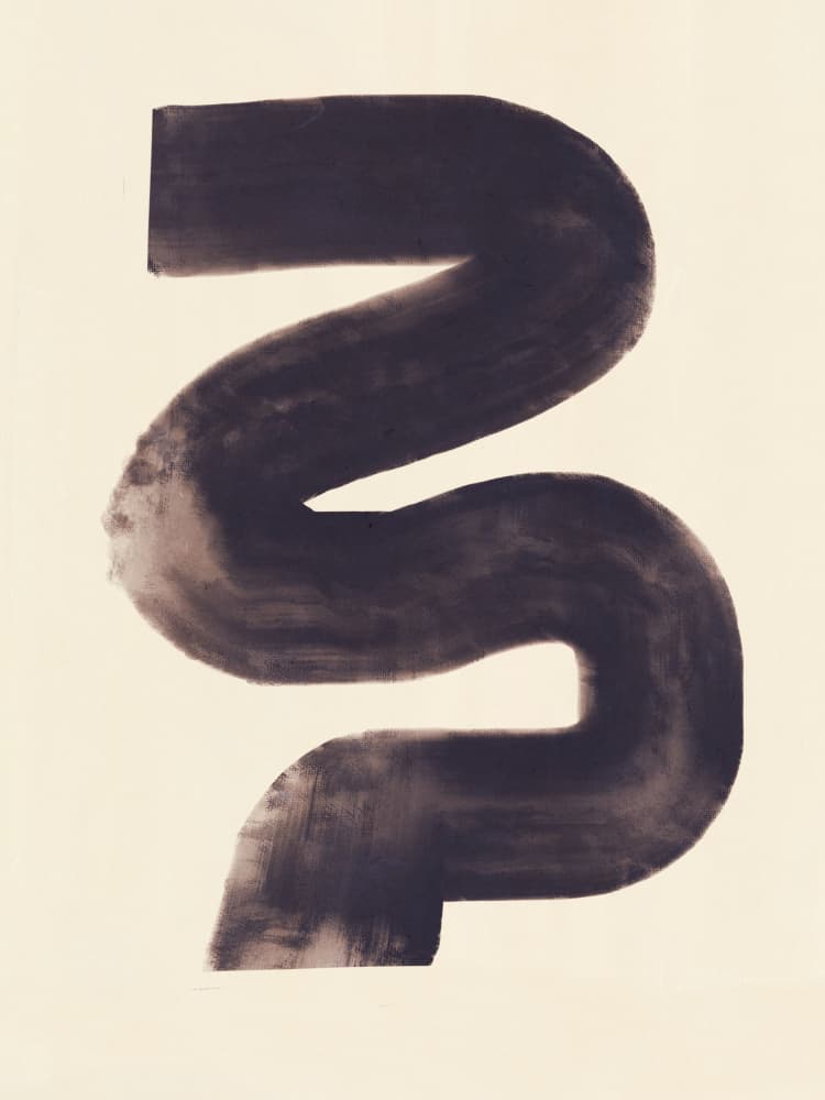 Dark Organic Flow by Little Dean — canvas wall art
