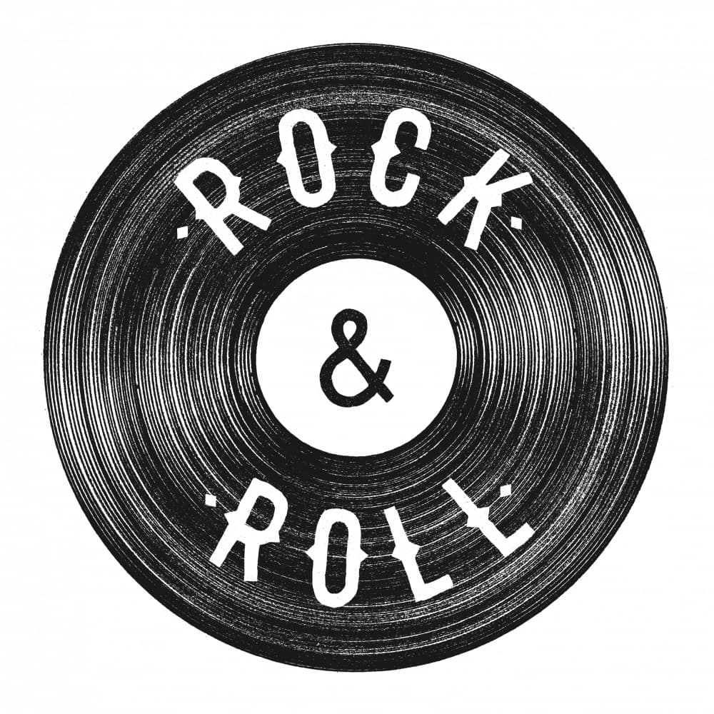 Rock And Roll Vinyl by Florent Bodart — canvas wall art
