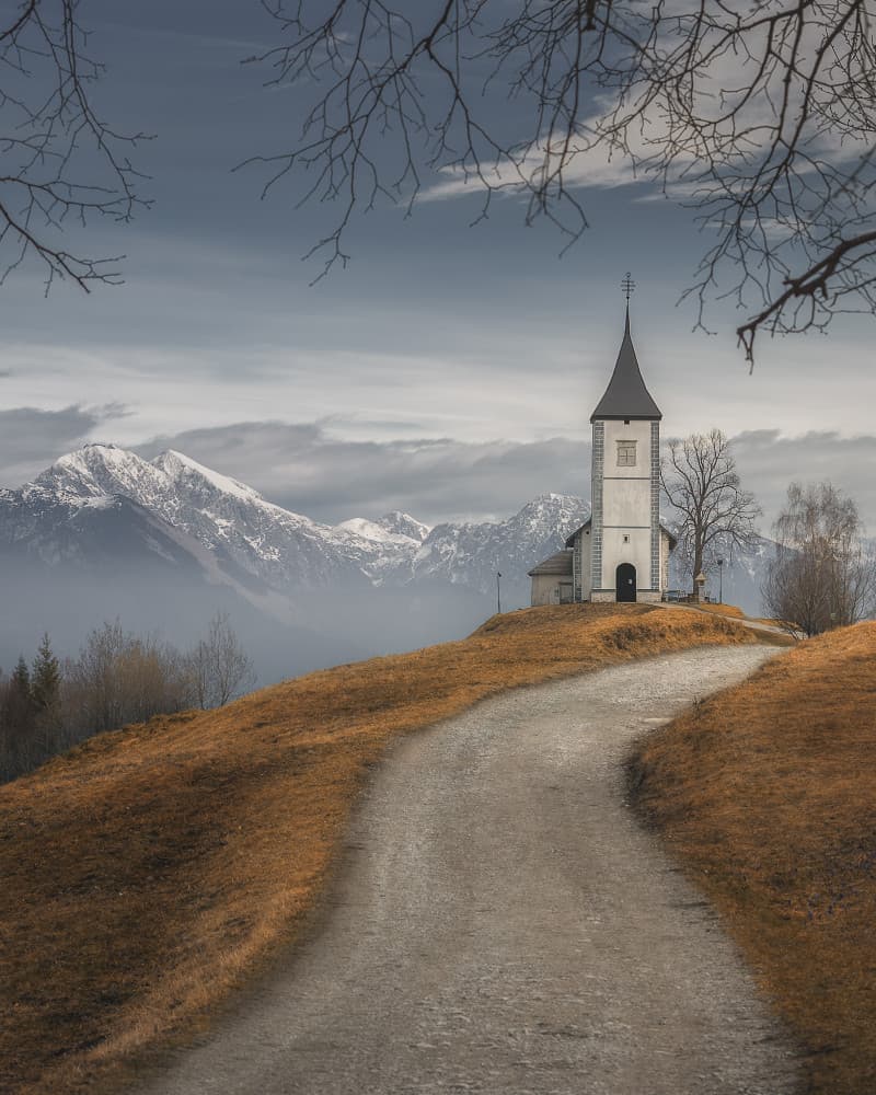 Serene Hilltop Church by Thomas de Franzoni — canvas wall art