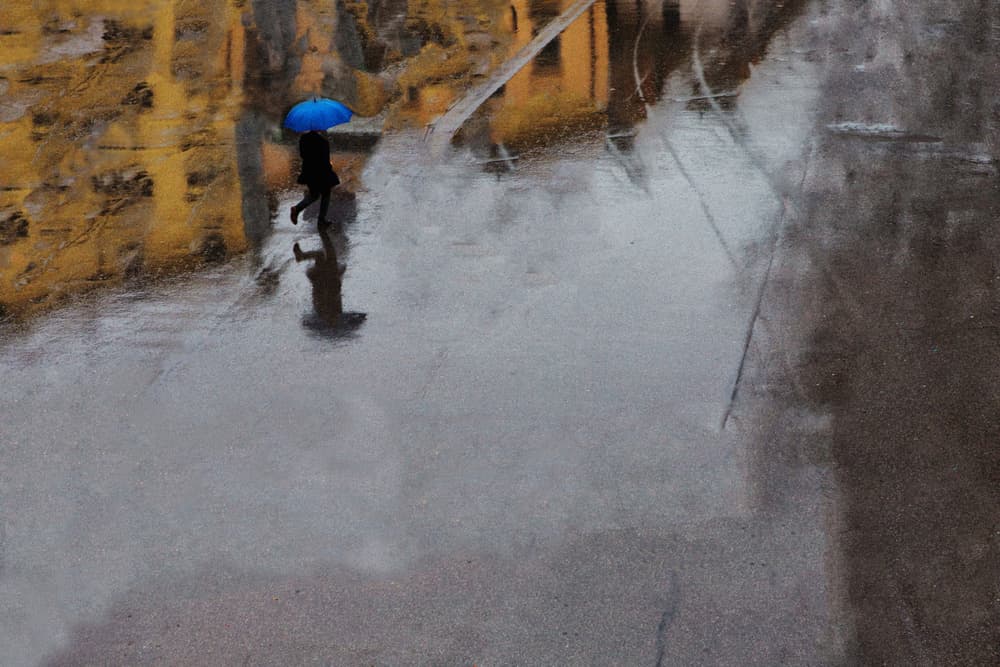 Urban Rain Reflection by Massimo Della Latta — canvas wall art