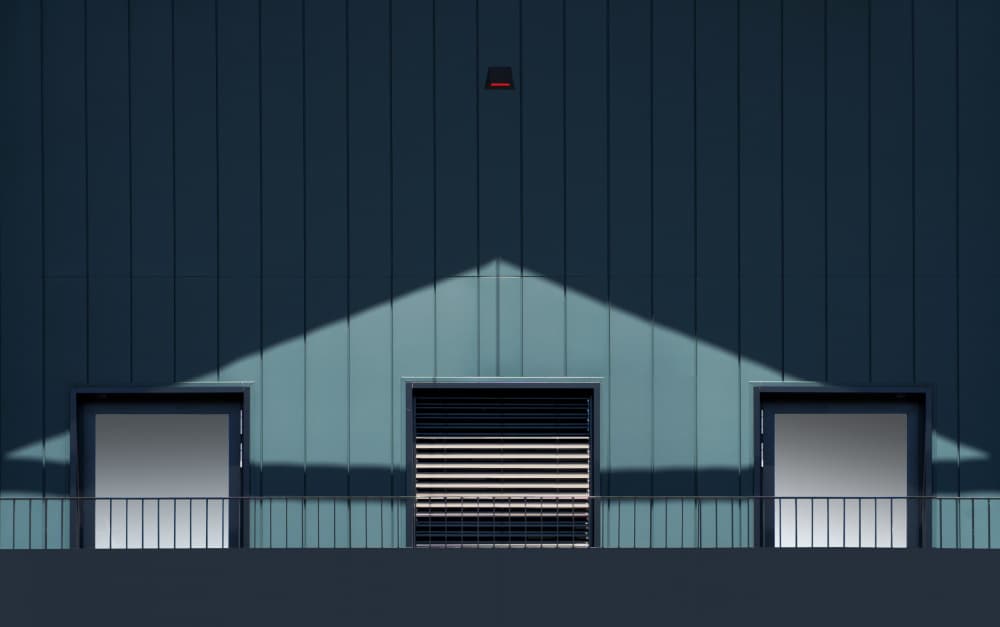 Geometric Facade Shadow Play by Streiff Marcel — canvas wall art