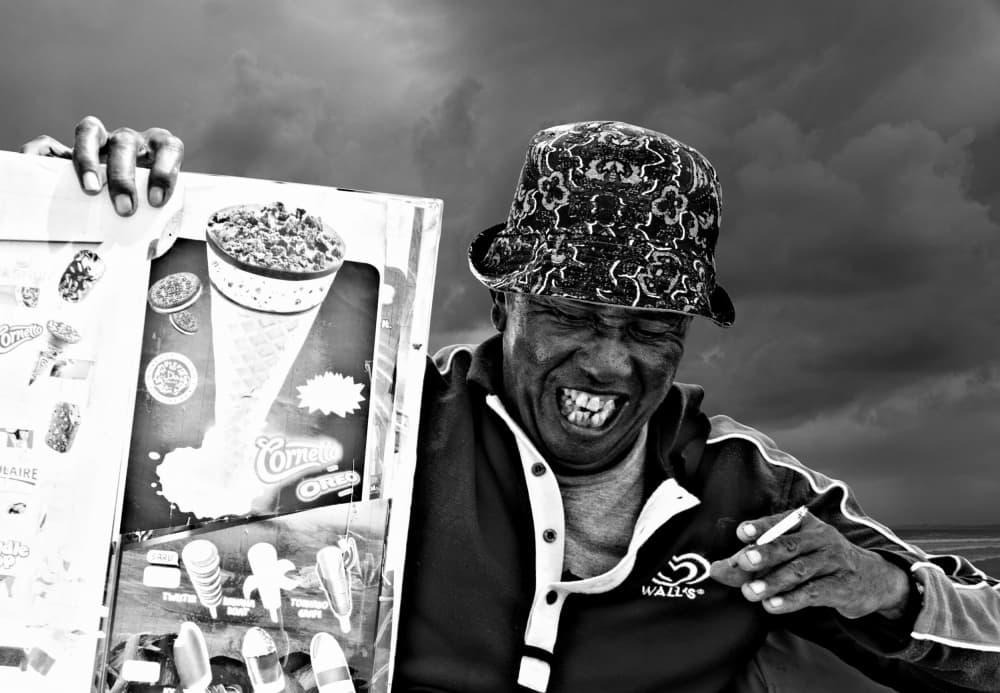 Joyful Ice Cream Vendor by Streiff Marcel — canvas wall art