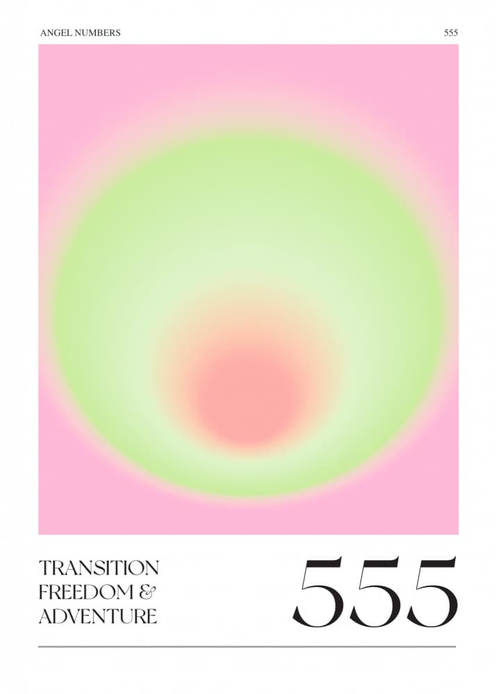 Pink Green Aura Gradient by Valeria Castillo — canvas wall art