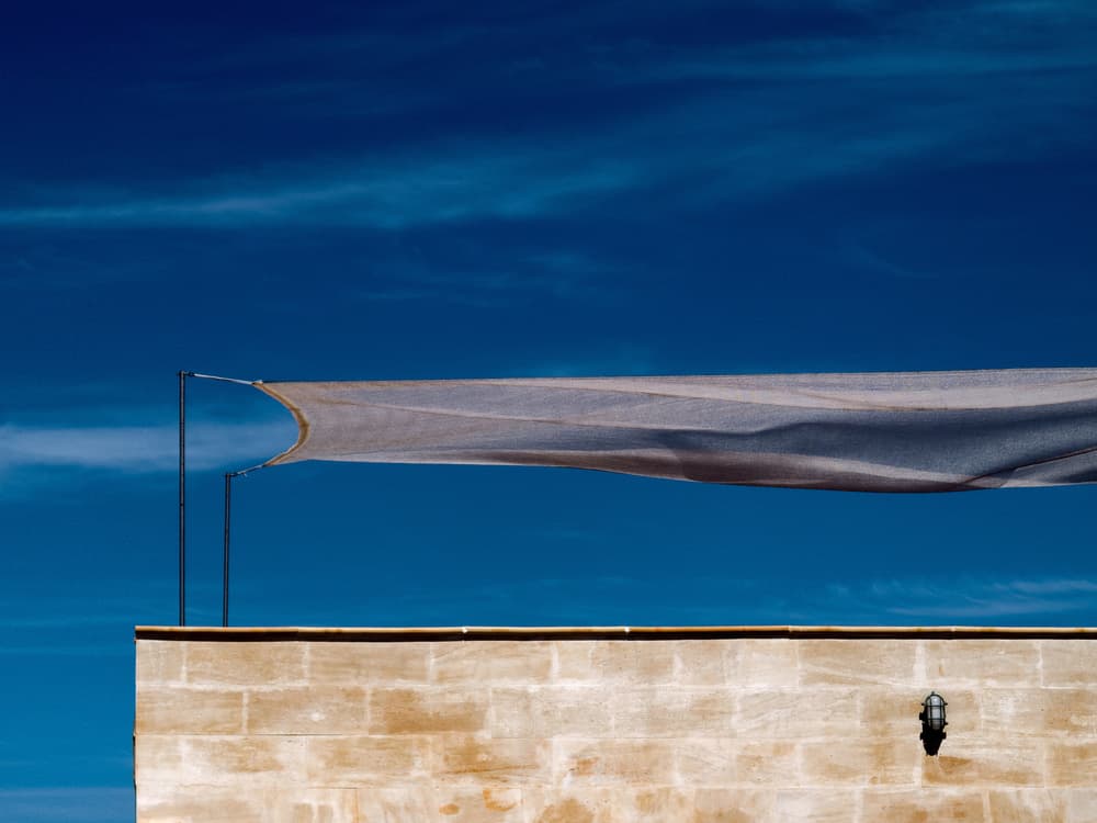 Mediterranean Blue Sky Shade by Rolf Endermann — canvas wall art