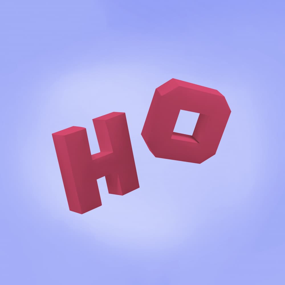 Vibrant 3D Letters by Julia Ramiro — canvas wall art