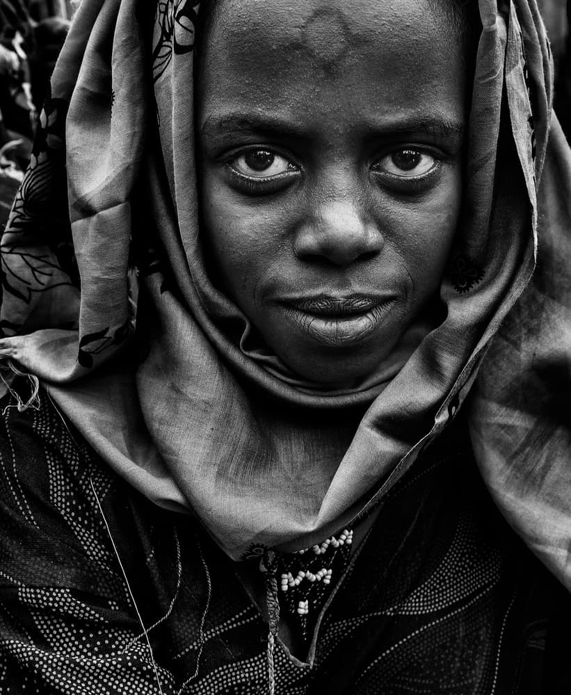 Soulful African Gaze by Joxe Inazio Kuesta Garmendia — canvas wall art