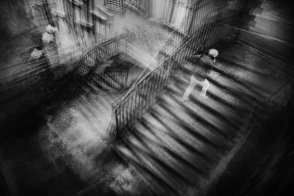 Dynamic Staircase Motion by Damijan Sedevcic — canvas wall art