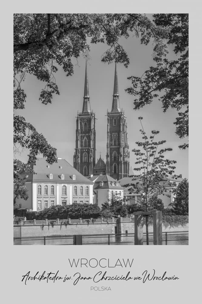 Majestic Wrocław Cathedral by Melanie Viola — canvas wall art
