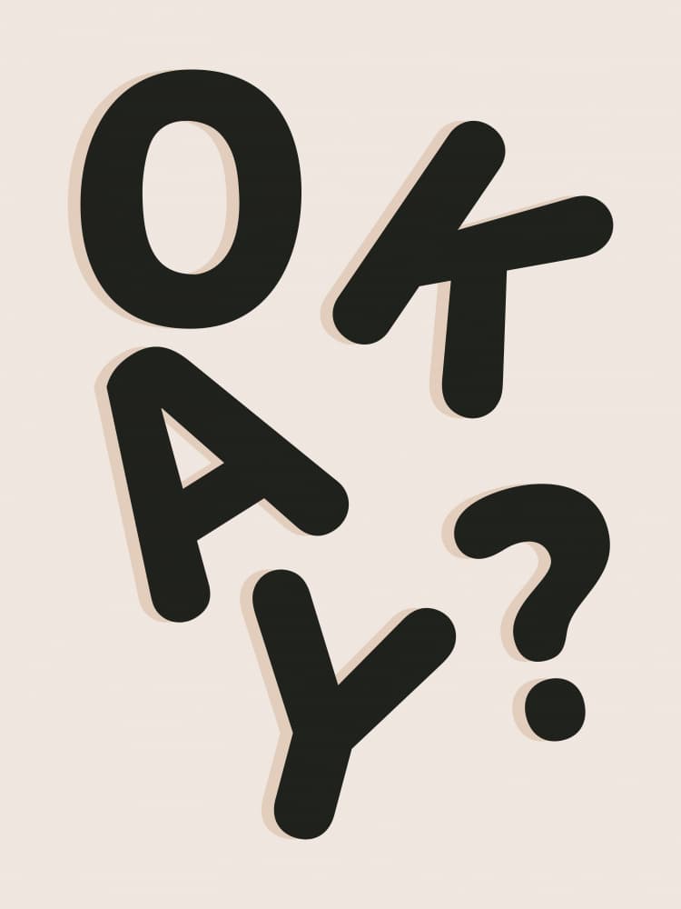 Okay? by Frankie Kerr-Dineen — canvas wall art