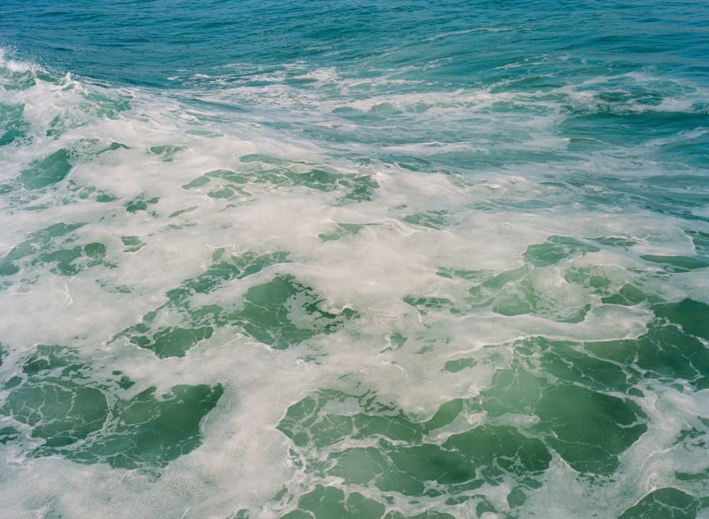 Aqua Ocean Waves by Bethany Young — canvas wall art
