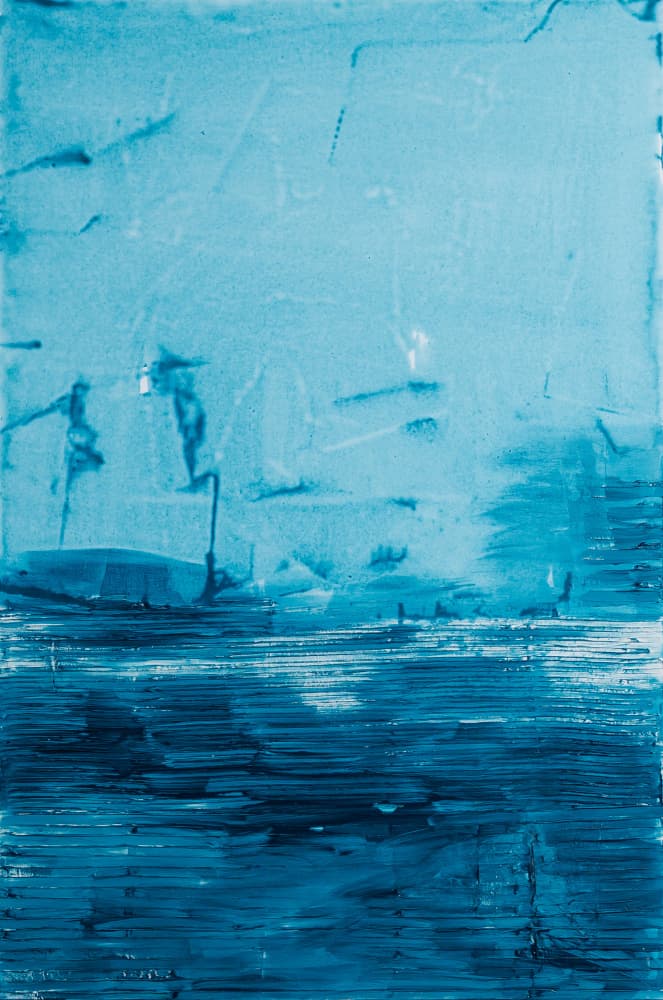 Deep Blue Horizon by kent youngstrom — canvas wall art