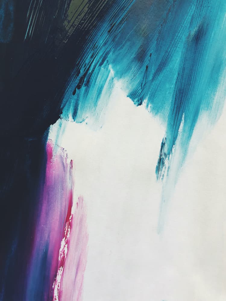 Abstract Blue Movement by Ejaaz Haniff — canvas wall art