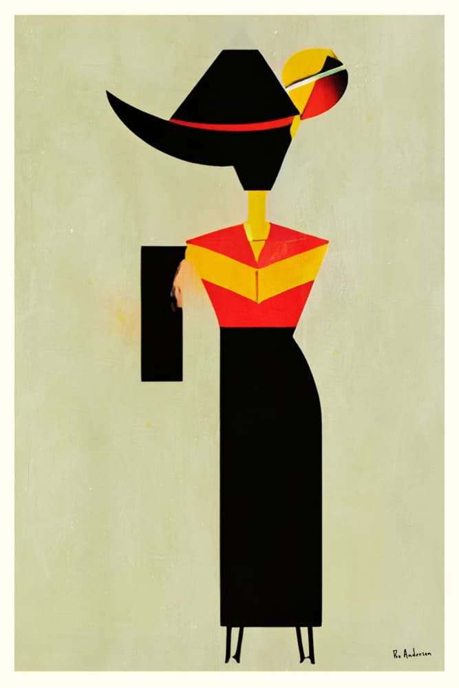 Modern Fashion Figure by Bo Anderson — canvas wall art