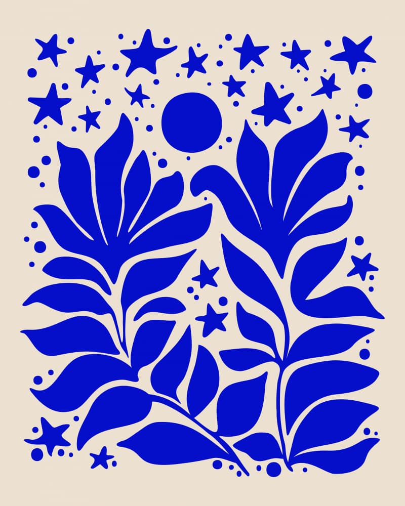 Gemini Night Bloomers 2.png by Kristian Gallagher — canvas wall art