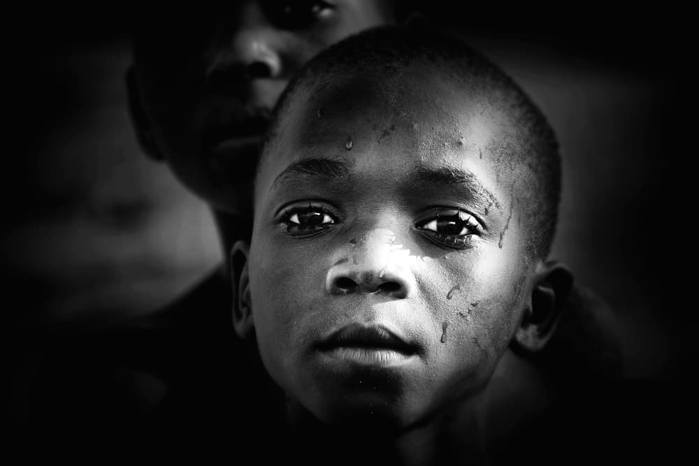 Intense Young Gaze by Antonio Grambone — canvas wall art