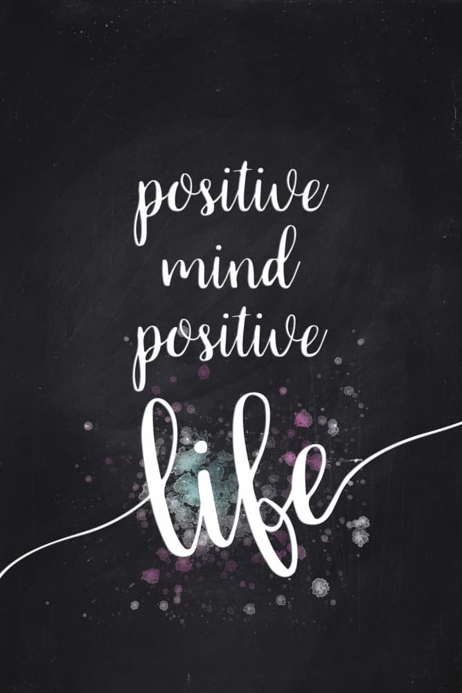 Positive Mind Positive Life by Melanie Viola — canvas wall art