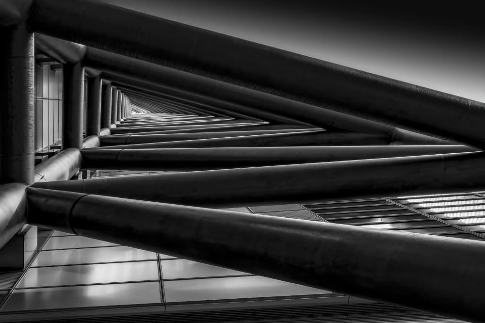 Modern Geometric Perspective by Atsushi Inamura — canvas wall art