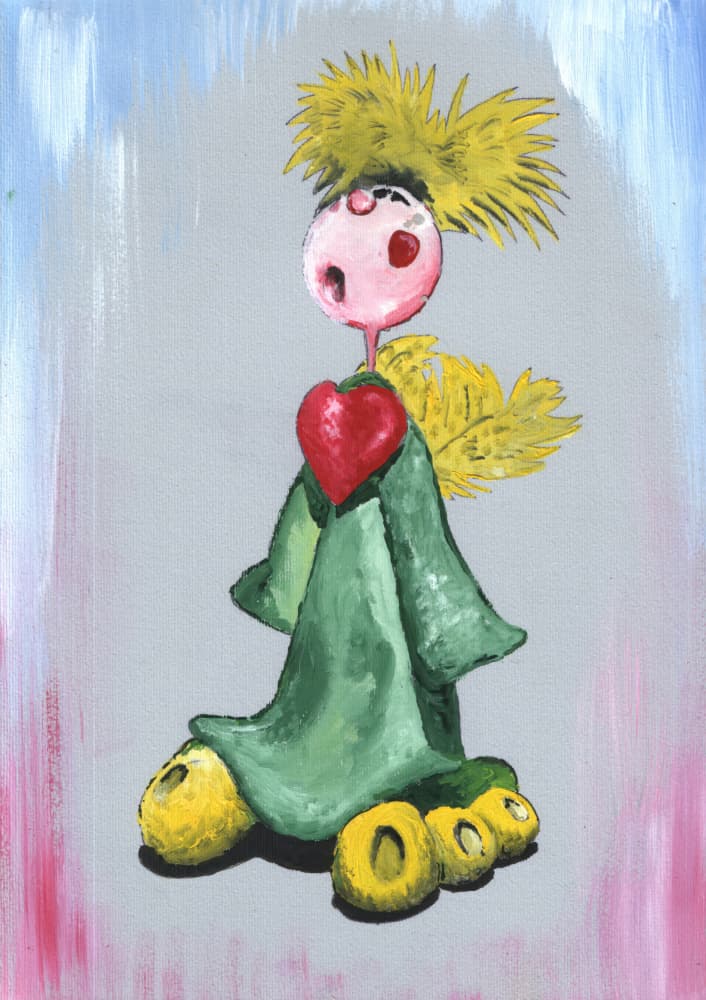 Singing Heart Angel by Kulik — canvas wall art