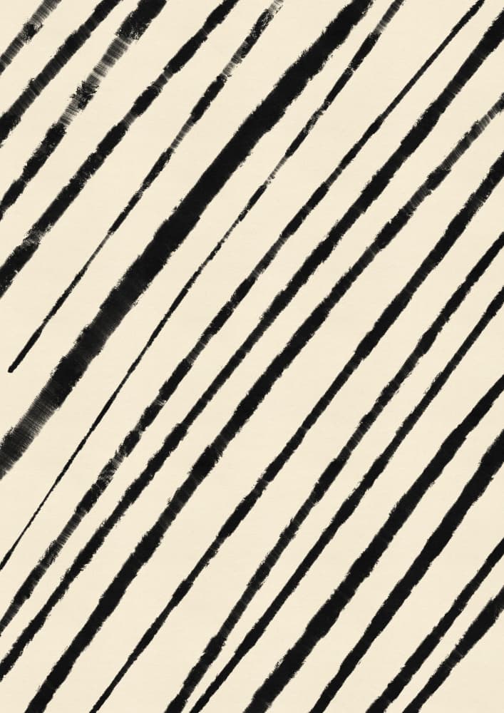 Minimalist Black Stripes by Nicholas — canvas wall art