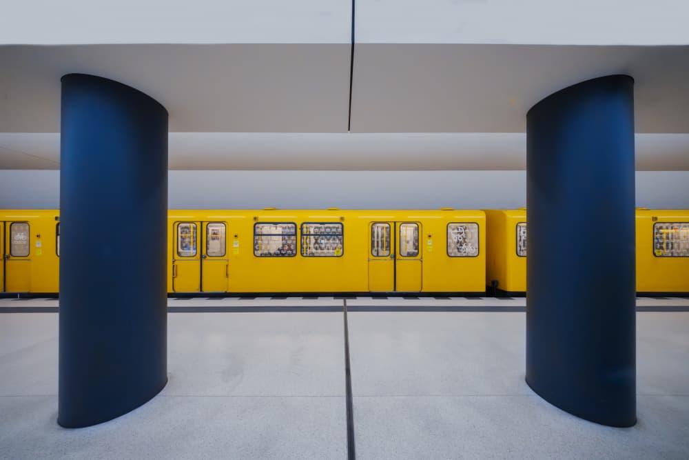 Modern Subway Station by Rafael L. Bardají — canvas wall art