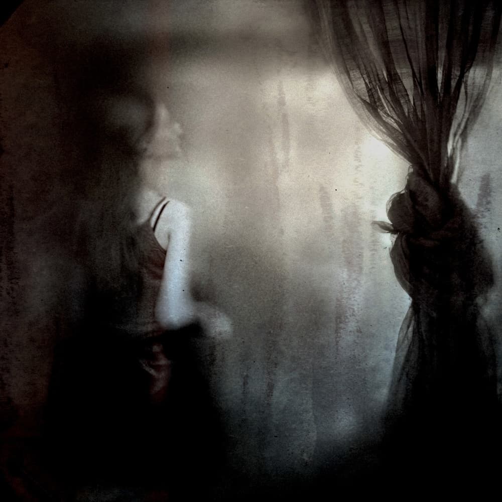 Mysterious Pensive Woman by Teruhiko Tsuchida — canvas wall art