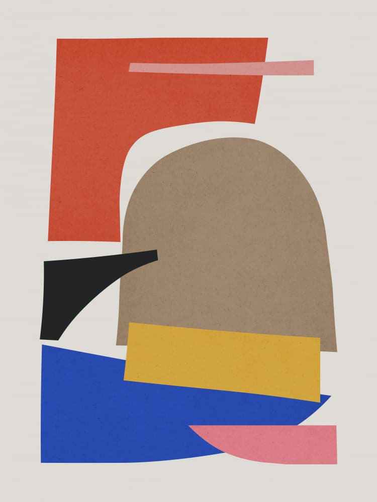 Abstract Color Forms by Vitor Costa — canvas wall art