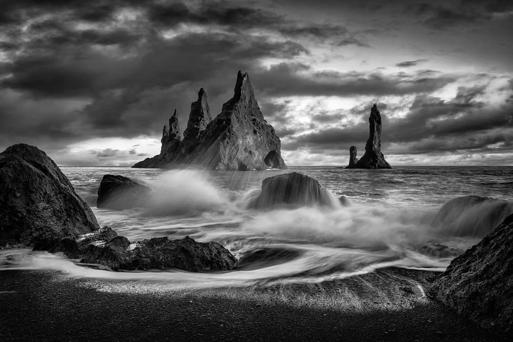 Dramatic Sea Stacks by Marc van Oostrum — canvas wall art
