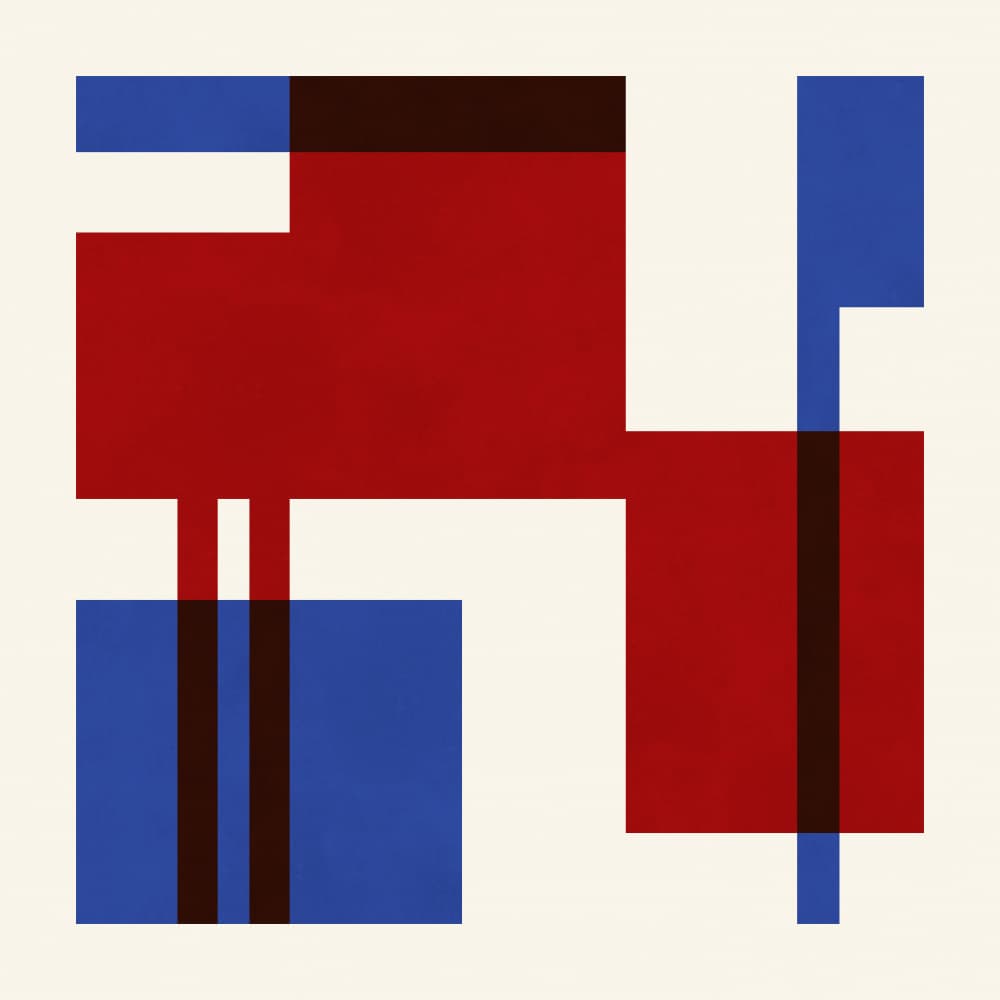 Abstract Color Blocks by Vitor Costa — canvas wall art