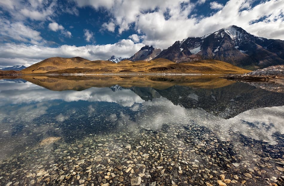 Mountain Lake Reflection by Valeriy Shcherbina — canvas wall art