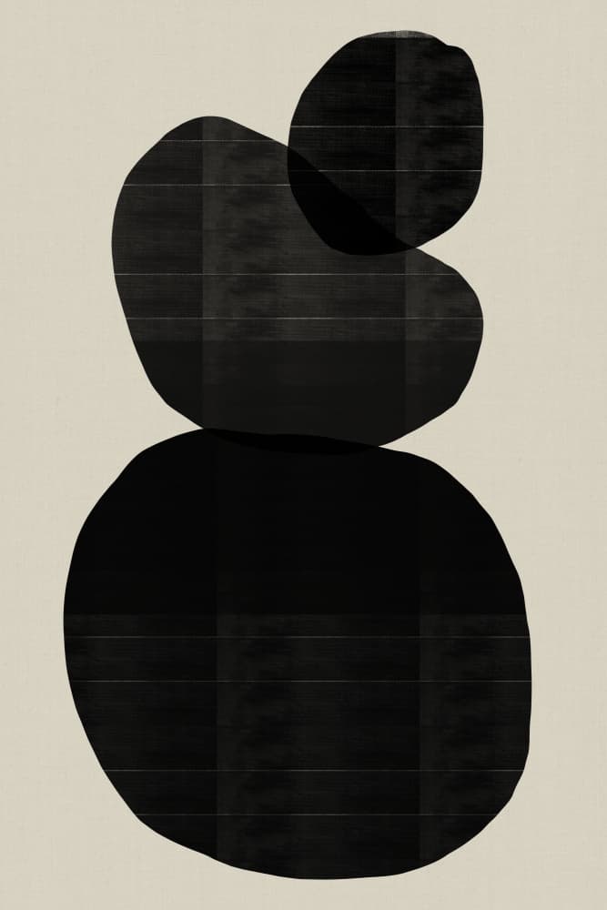 Stacked Organic Forms by cartissi — canvas wall art
