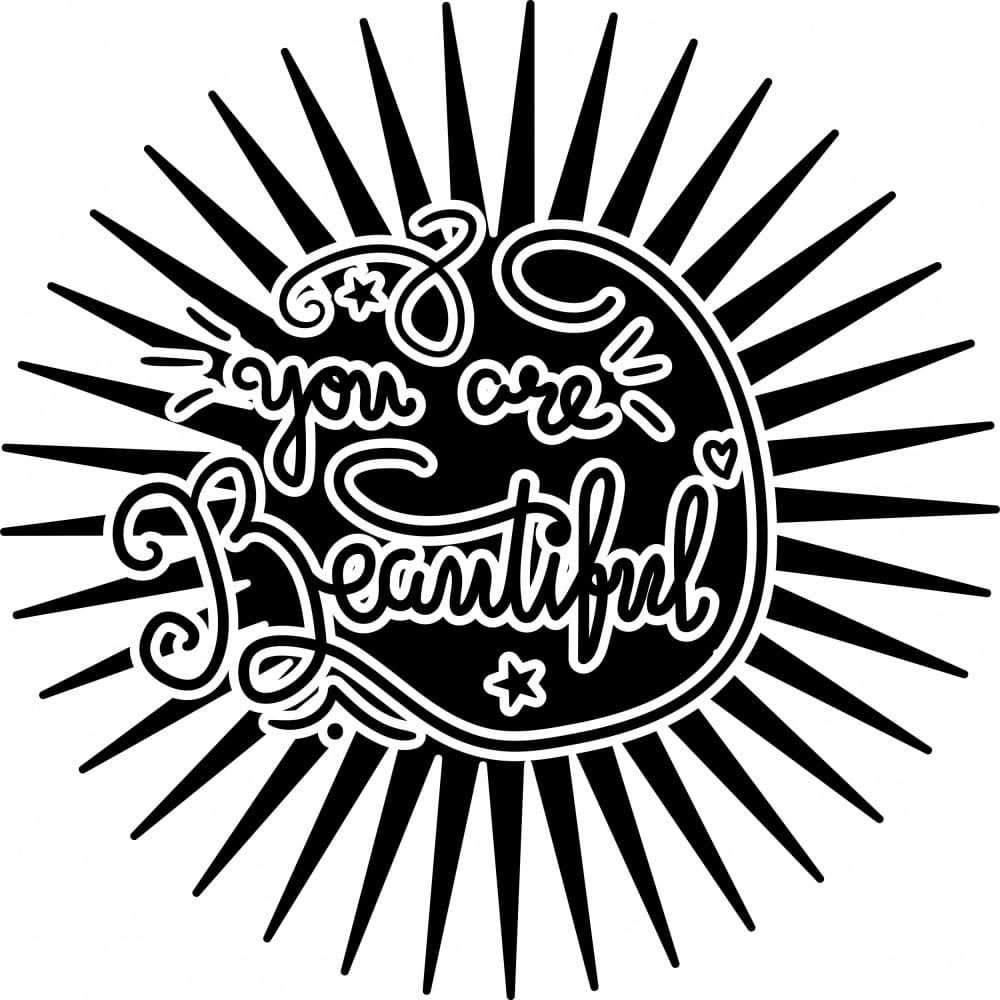 You Are Beautiful Sun by Marika Barsrsind β canvas wall art