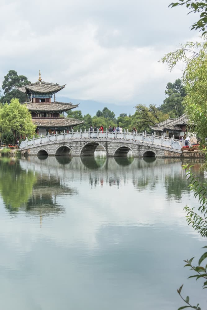Scenic Pagoda Lake by Photolovers — canvas wall art