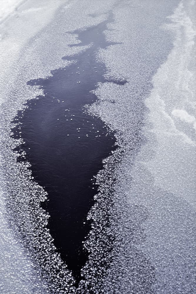 Dark Water Through Ice by Christina Sillen — canvas wall art