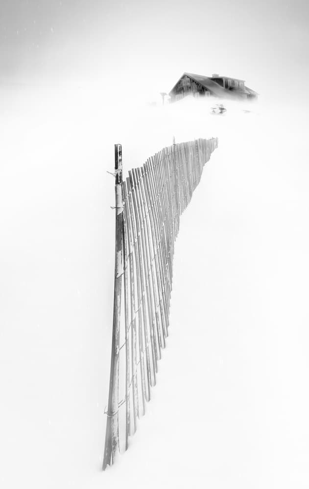 Isolated Winter House by Larry Deng APA — canvas wall art