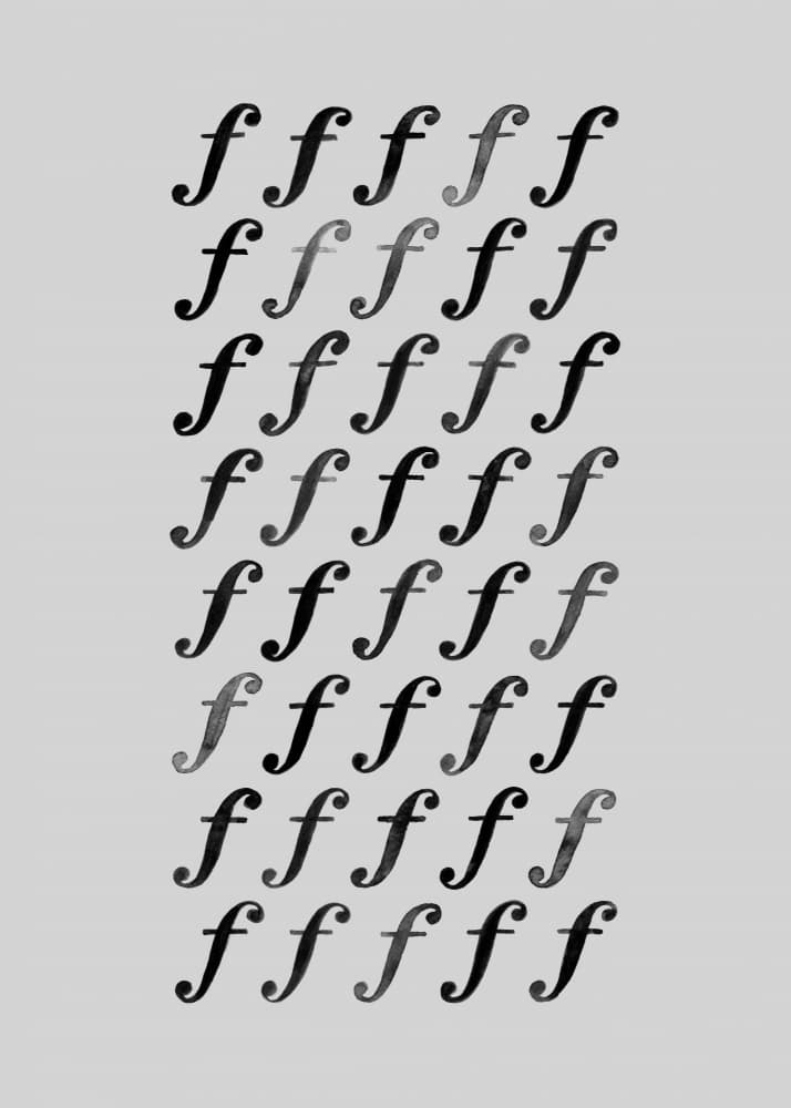 Forte Musical Pattern by Martina Scott — canvas wall art