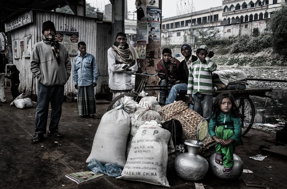 Riverside Market Life by Joxe Inazio Kuesta Garmendia — canvas wall art