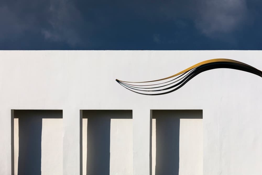Golden Curve Architecture by Azriel Yakubovitch — canvas wall art