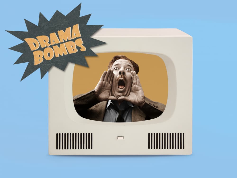 Retro TV Drama by Marja van den Hurk — canvas wall art