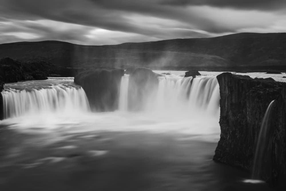 Godafoss Waterfall Iceland by Irene Wu — canvas wall art