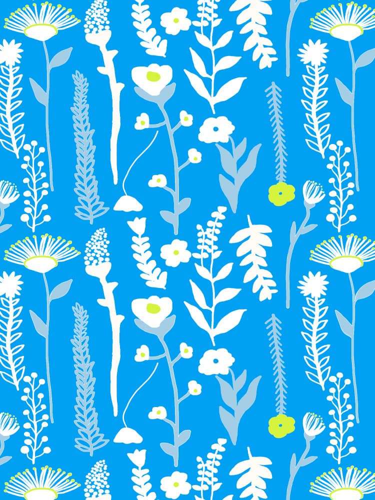 Vibrant Floral Pattern by Gemma Bardot — canvas wall art