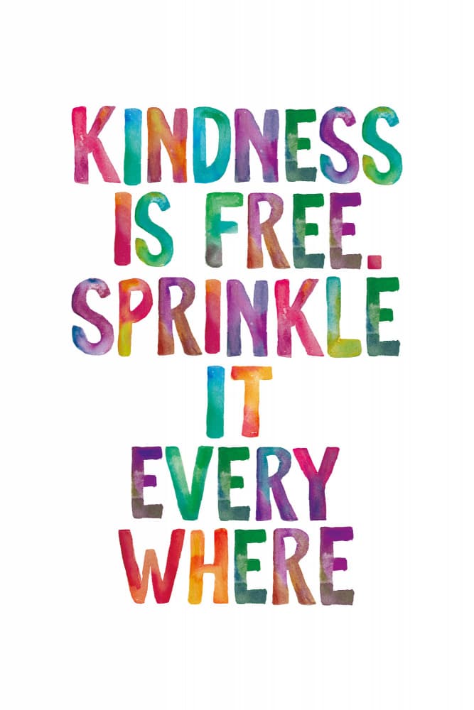 Rainbow Sprinkle Kindness by Brett Wilson — canvas wall art