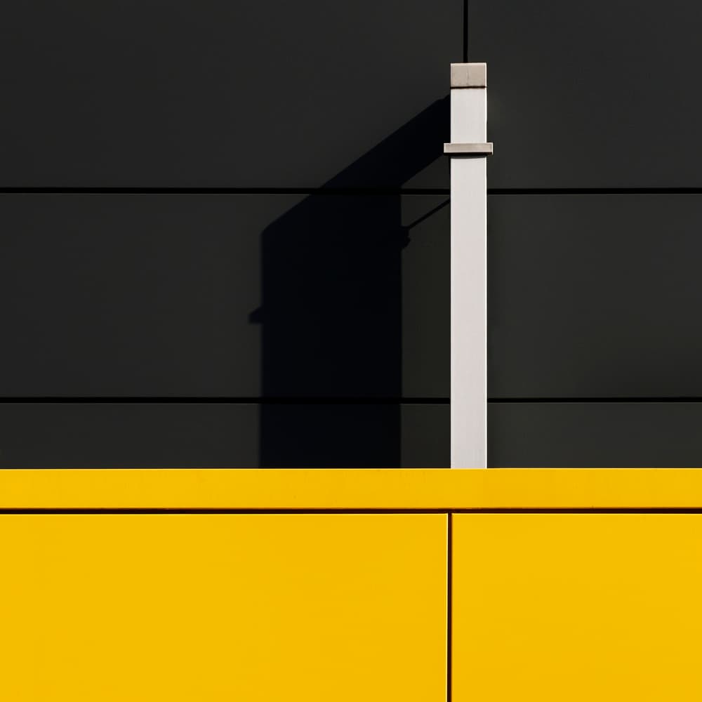 Geometric Yellow Shadow by Gerard Jonkman — canvas wall art