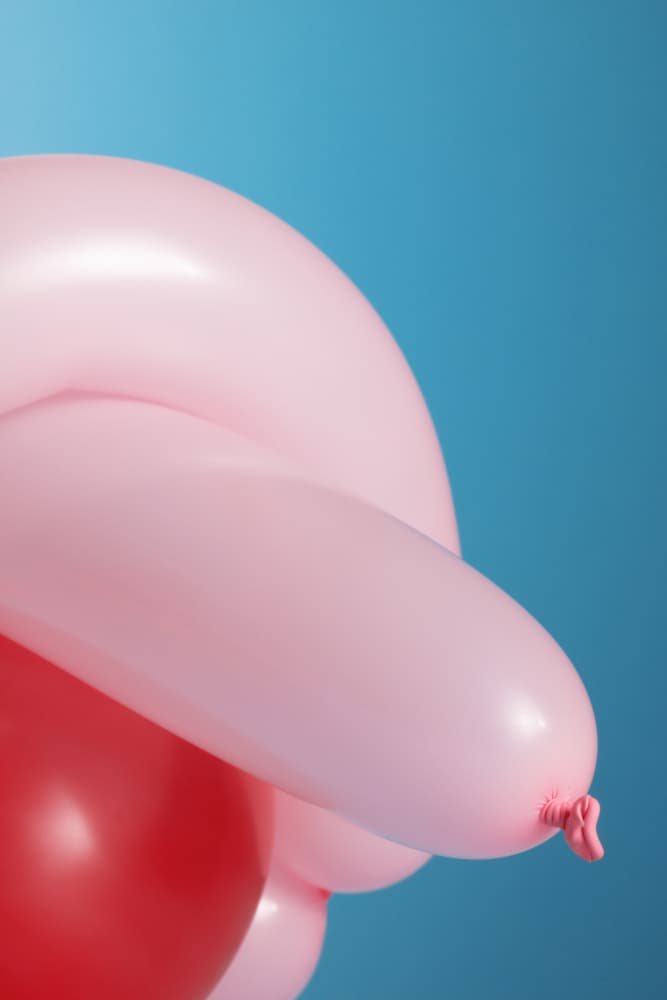 Playful Pink Balloons by Julia Ramiro — canvas wall art