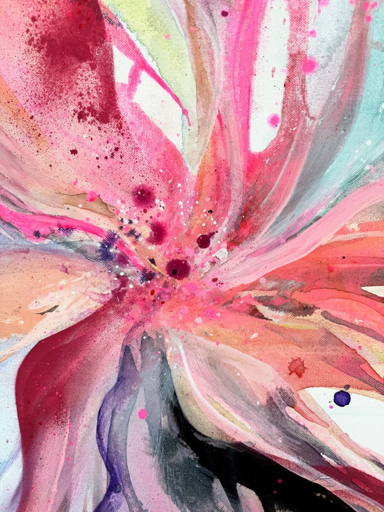 Vibrant Pink Bloom by Anna Viklund — canvas wall art