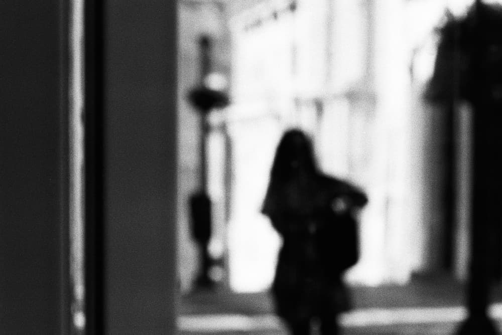 Blurred City Silhouette by Paulo Abrantes — canvas wall art