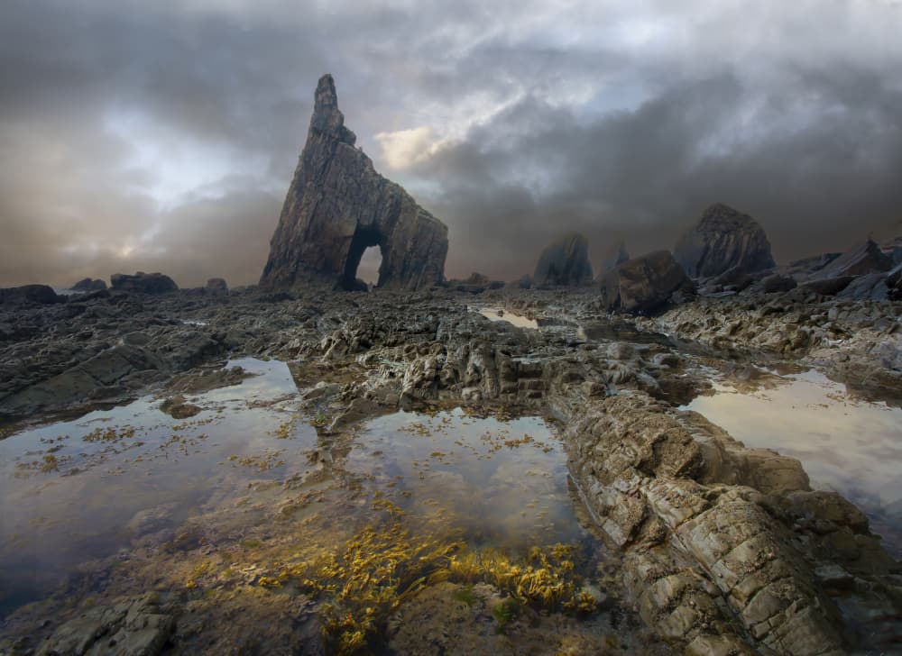 Dramatic Coastal Arch by Clas Gustafson PRO — canvas wall art